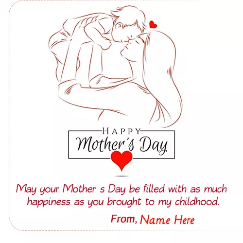 12 May 2019 Happy Mother Day Greeting Card With Name
